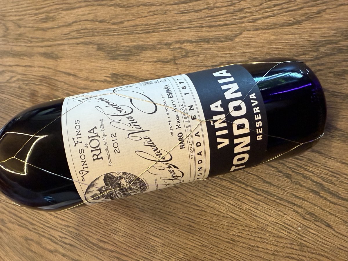 R. LOPEZ DE HEREDIA VINA TONDONIA RESERVA RIOJA 2012 0.75L.